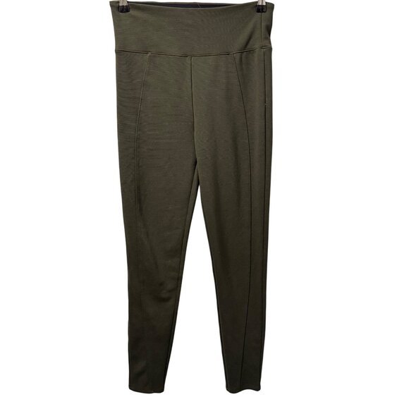 Assets By Spanx Womens Olive Green High-Waisted Leggings Sz L - Picture 1 of 12